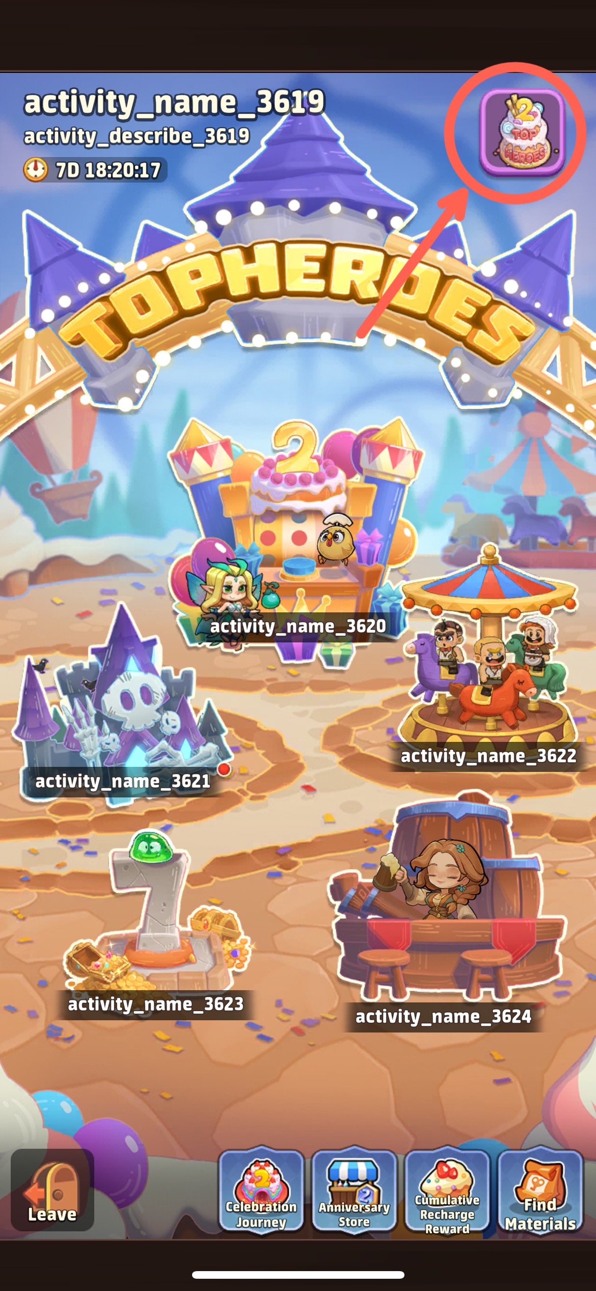 TopHeroes complete reward screen