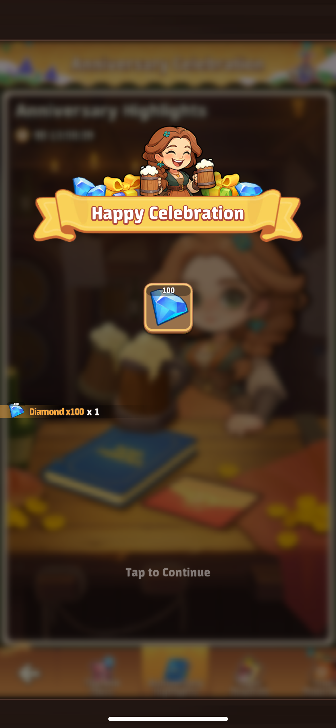 Happy Celebration reward