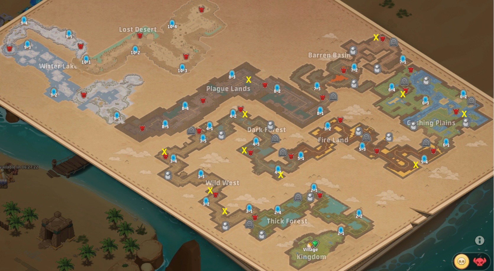 Classic map decorations