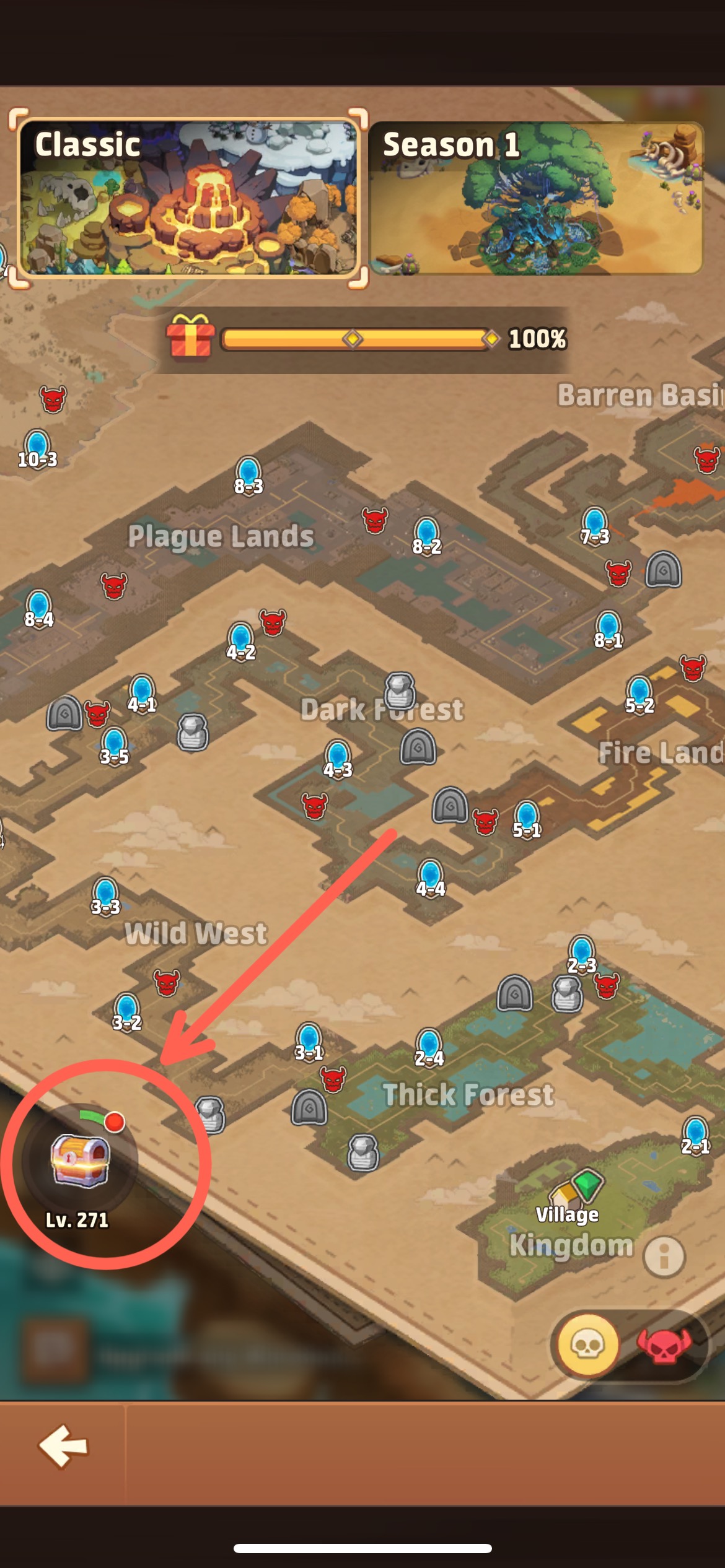 Bottom-left passive chest indicator