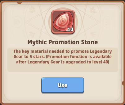 Mythic Promotion Stone